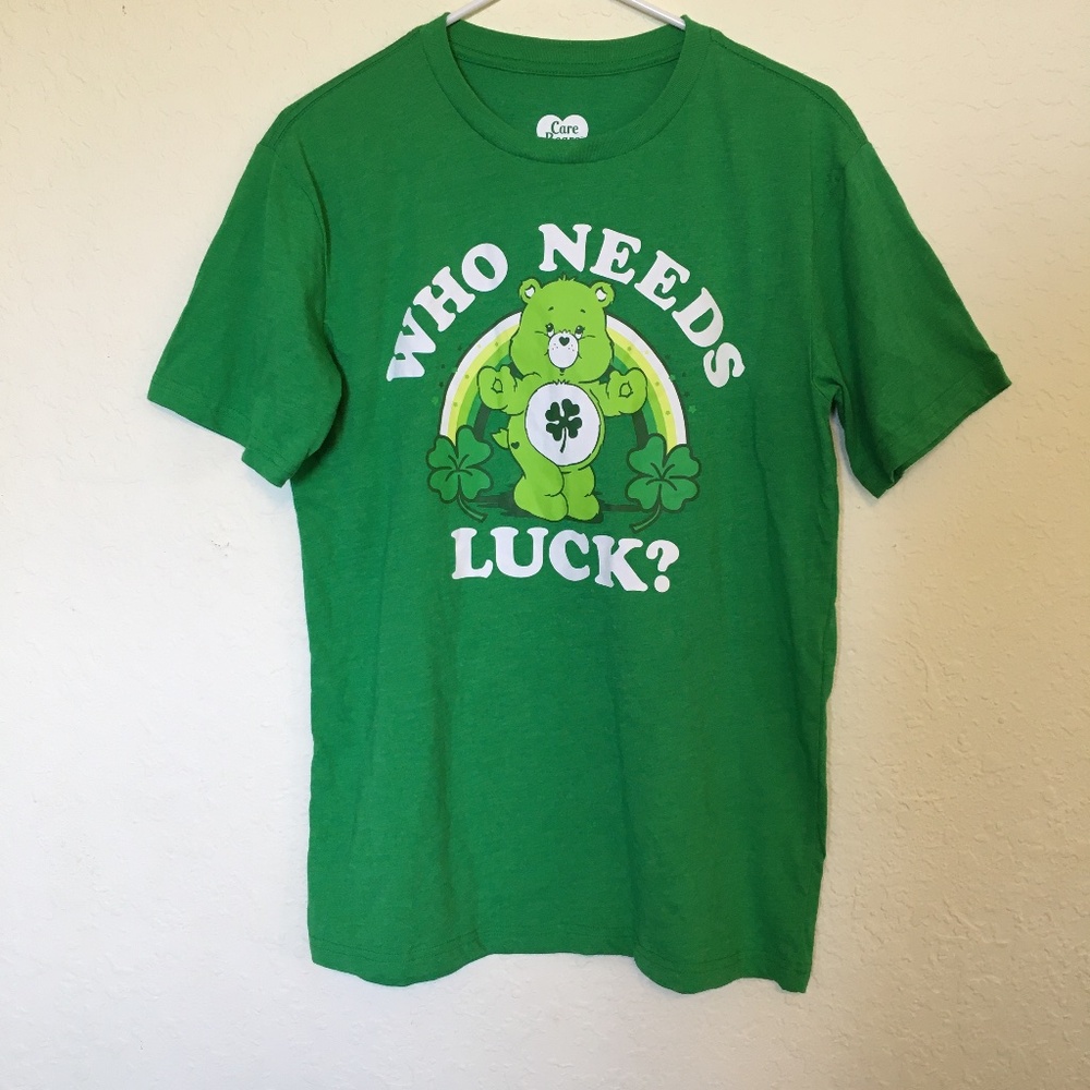 Care Bears graphic green T-shirt. Size S.